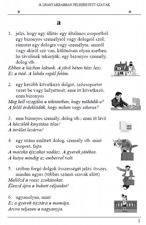 A magyar nyelv alapvető meghatározásai